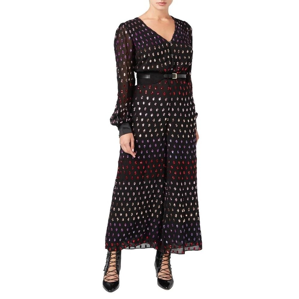 NWT $1720 Temperley London Wendy Sequin Jumpsuit Rainbow Size US 2
